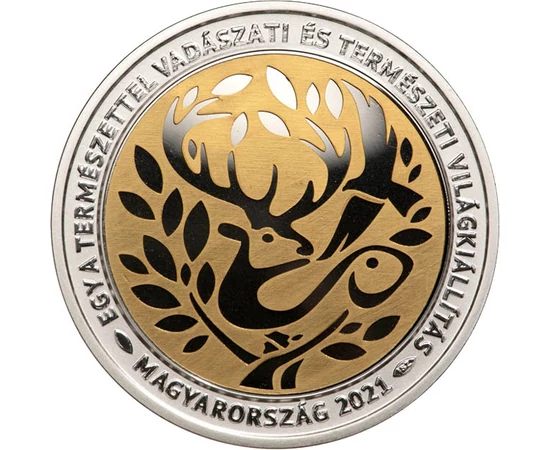 H/ 15000 Ft,Vadászati Világkiáll,Ag,2021, Magyarország