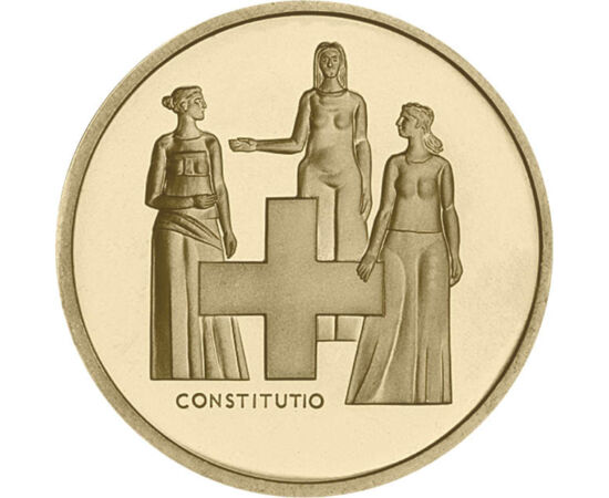 5 frank, Három nőalak, svájci kereszt, CuNi, 13,31 g, Svájc, 1974