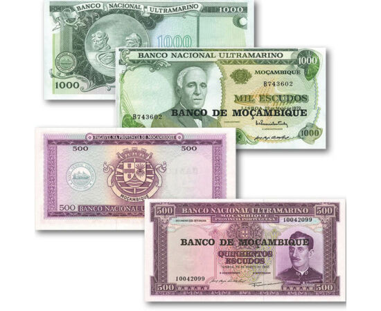 50, 100, 500, 1000 escudo, , 0, 0, Mozambik, 1976