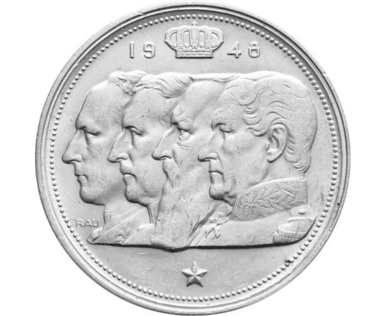  100 frank,Belga királyok,Ag,1948-54, Belgium