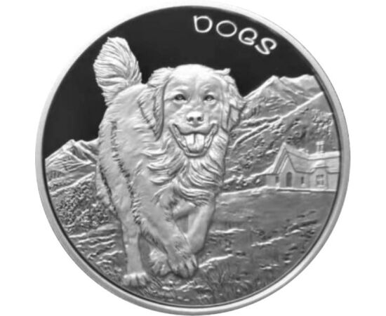 50 cent, Kutya ábrázolás, Ag 999, 31,1 g, Fidzsi-szigetek, 2022