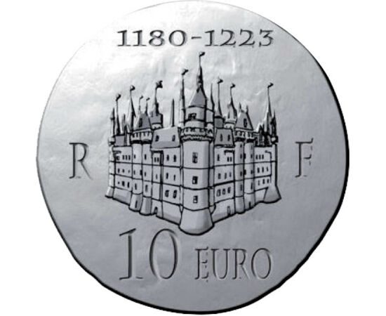  10 euró, Fülöp Ágost, ezüst, 2012, Franciaország