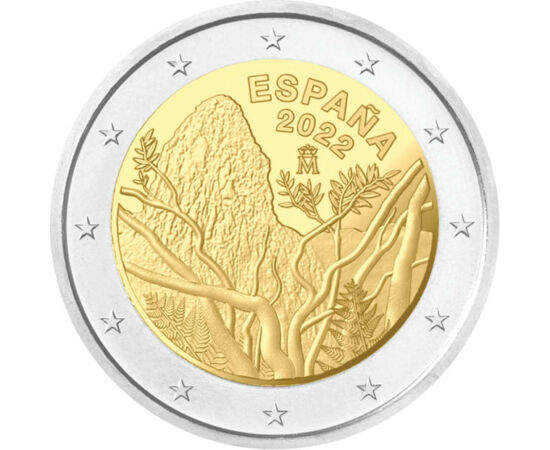 2 euró, Garajonay Nemzeti park, , CuNi, 8,5 g, Spanyolország, 2022