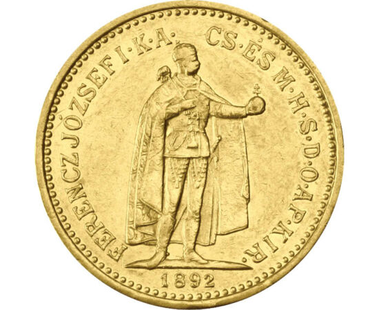  10 korona, arany, Ferenc J. 1892-1915, Magyar Királyság