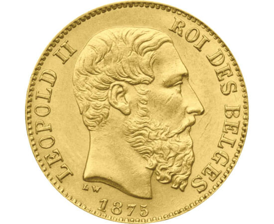  20 frank, II. Lipót, 1866-1882, Belgium