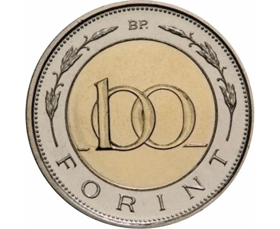 100 forint Névérték CuNi 86 g Magyarország 2022