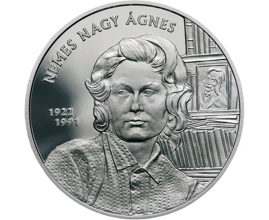 15000 forint, Nemes Nagy Ágnes, könyvek, Babits portré, Ag 925, 31,46 g, Magyarország, 2022
