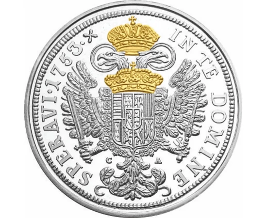 Lotharingiai Ferenc tallérja 1753, utánveret részaranyozva