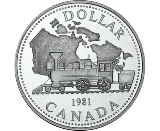  1 dollár, Vasút, 1981, ez., Kanada