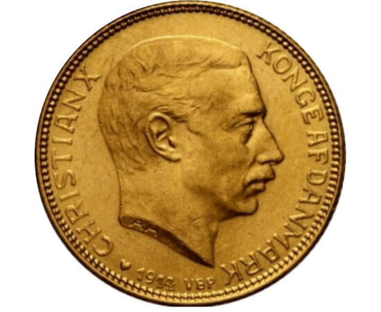  20 korona, X. Krisztián 1913-1931ar, Dánia