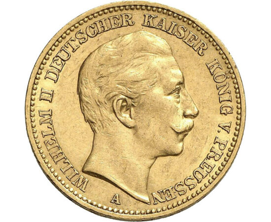  20 márka, II.Vilmos,arany,1888-1913, Német Birodalom