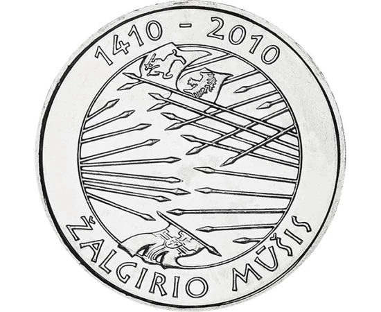 1 litas, Lándzsák, , CuNi, 6,25 g, Litvánia, 2010