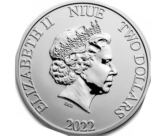 10 dollár II. Erzsébet   Ag 999 15552 g Niue 2022