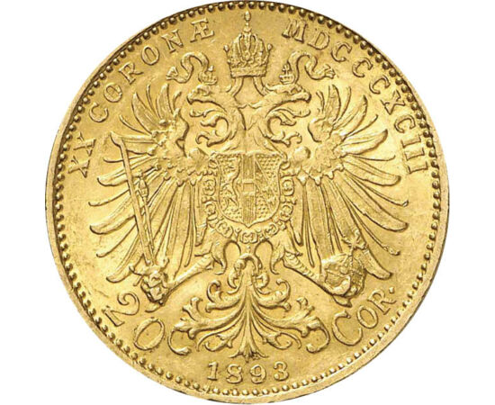  20 korona, Ferenc J.babérk.1892-1905, Osztrák-Magyar Monarchia
