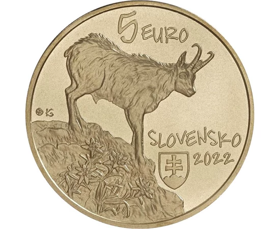 5 euró Zerge címer   CuNi 191 g Szlovákia 2022