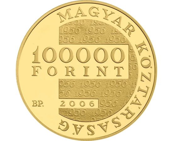  100000 Ft 1956 forradalom 50. évfAu Magyar Köztársaság