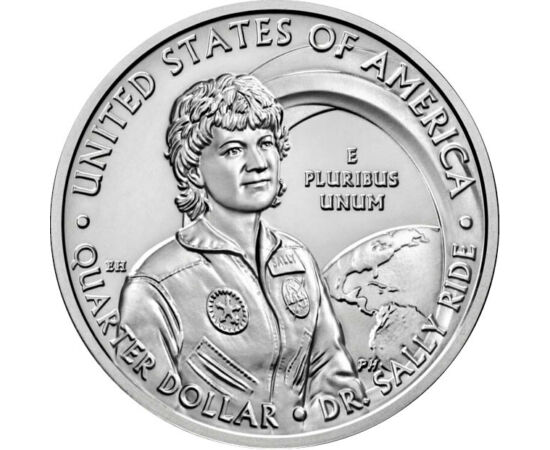 25 cent, Sally Ride, CuNi, 5,67 g, USA, 2022