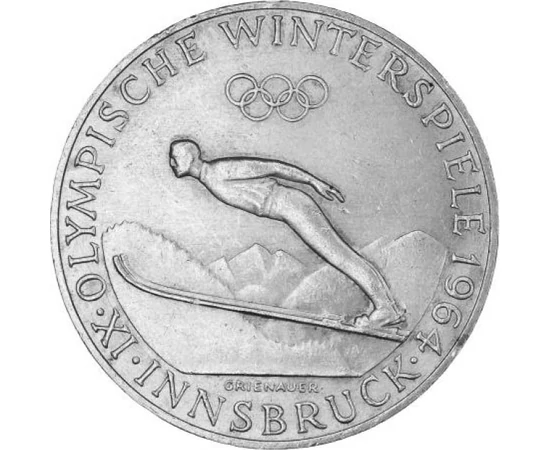 A/ 50 schilling, Olimpia síugró, Ausztria