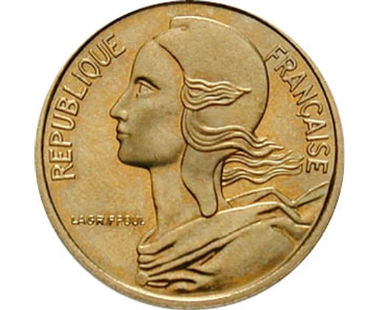  5 cent, 1966-2001, Franciaország