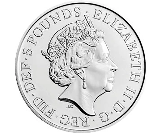 5 font II. Erzsébet  CuNi 2828 g Nagy-Britannia 2023