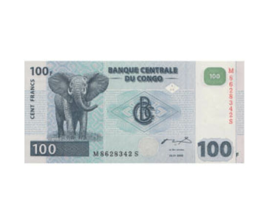 100 frank, , 0, 0, Kongó, 2000