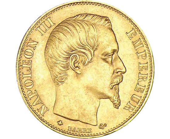  20 frank, III. Napóleon, Au,1853-60, Franciaország