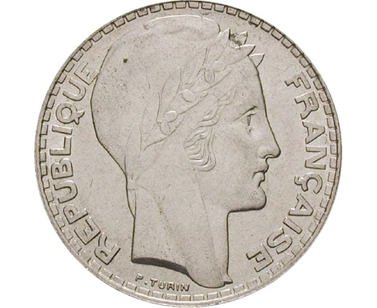  20 frank Marianne Ag 1929-1939 Franciaország