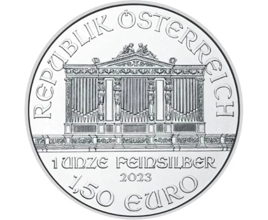 1,5 euró, Bécsi Filharmonikusok, hangszerek, Ag 999, 31,1 g, Ausztria, 2023
