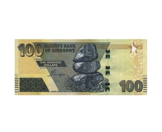 100 dollár, , 0, 0, Zimbabwe, 2020