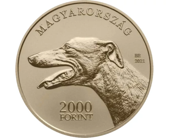 H/ 2000 forint, Magyar agár, CuNi, 2021, Magyarország