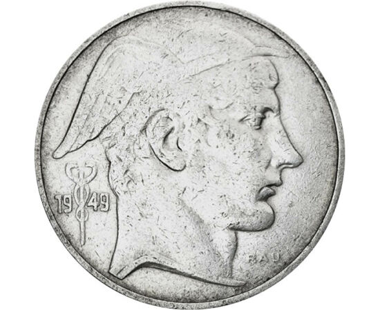  20 frank, Merkúr, Ag, 1949-1955, Belgium