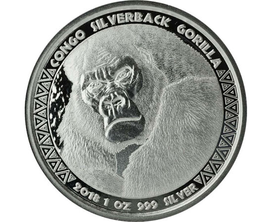  5000 frank,Ez.hátú Gorilla, ez,2018, Kongó