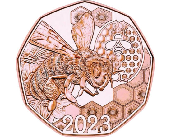 5 euró, Méh ábrázolás, , Cu, 8,9 g, Ausztria, 2023