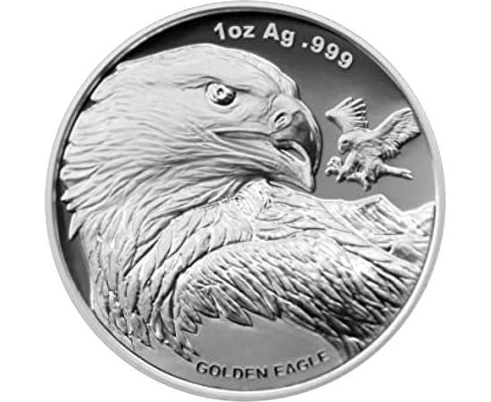 2 dollár, Sas, Ag 999, 31,1 g, Szamoa, 2023