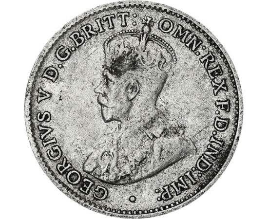 3 penny, Címer, , , Ag 925, 1,32 g, Ausztrália, 1911-1936