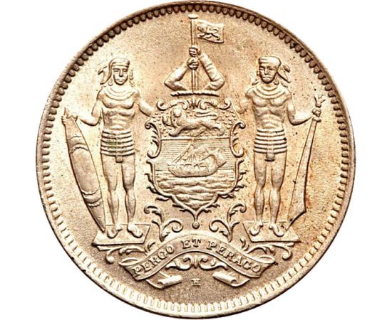 5 cent, Címer, CuNi, 7,3 g, Észak-Borneó, 1903-1940