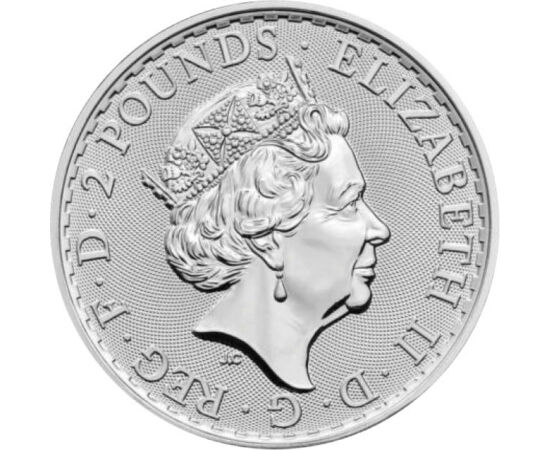 GB/ 2 font,Britannia,II.Erzsébet,Ag,2023, Nagy-Britannia