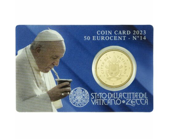 50 cent, Címer, , CuNi, 7,8 g, Vatikán, 2023