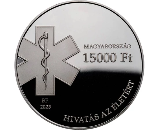 15000 forint Magyarország térkép OMSZ logója Ag 925 3146 g Magyarország 2023
