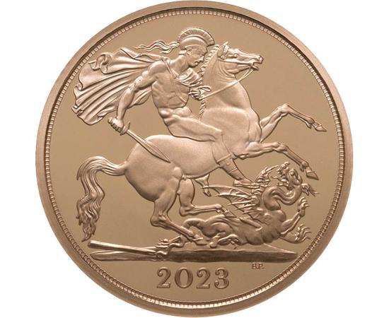 1/2 sovereign, III. Károly, Au 917, 3,99 g, Nagy-Britannia, 2023