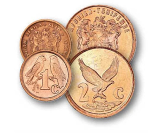 1 2 5 cent VAN TANÚSÍTVÁNY 0 0 Dél-afrikai Köztársaság 1990-2000