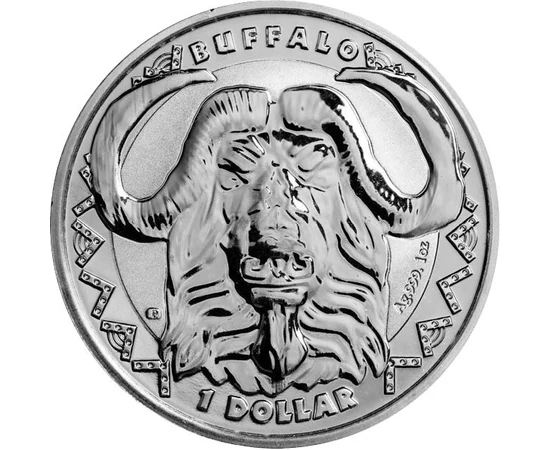 1 dollár, Kafferbivaly, , Ag 999, 31,1 g, Sierra Leone, 2023