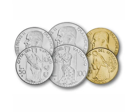 10, 20, 50, 100, 200 líra, , 0, 0, Vatikán, 1979