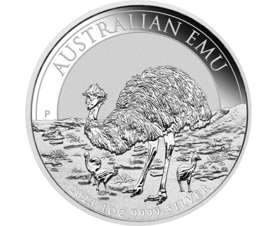 1 dollár, Emu, , színsúly, Ag 9999, 31,1 g, Ausztrália, 2023
