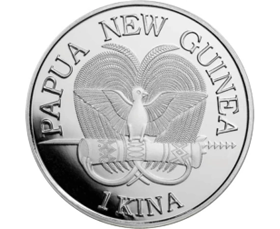 1 kina Címer  Ag 999 311 g Pápua Új-Guinea 2023