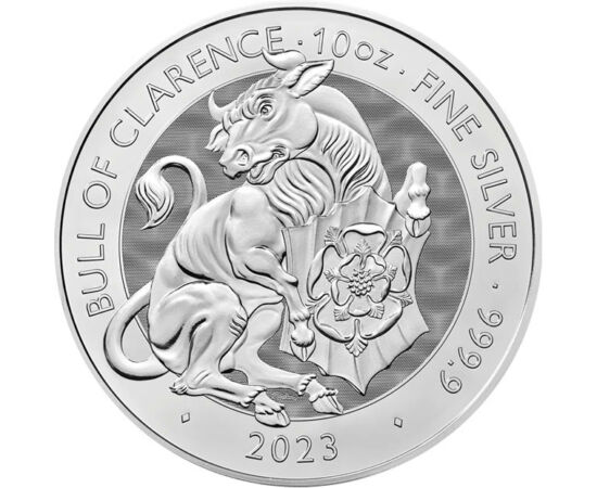 10 font, Clarence bika, , Ag 9999, 311 g, Nagy-Britannia, 2023