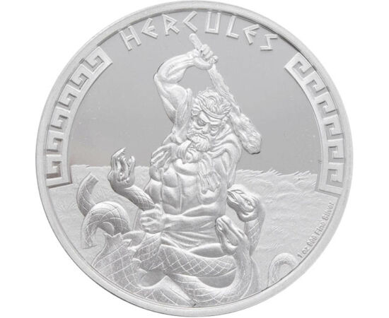 2 dollár, Herkules küzdelme a Hüdrával, Ag 999, 31,1 g, Niue, 2023