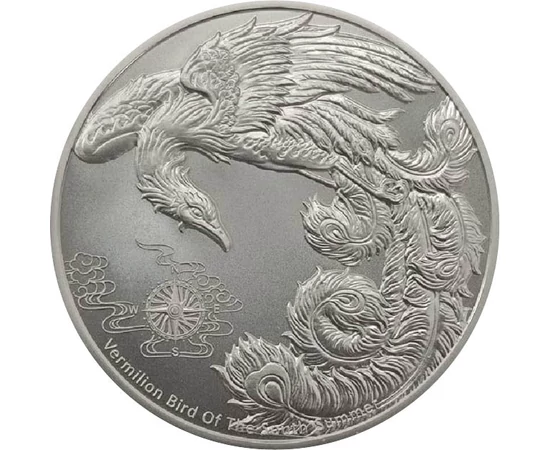 2 dollár, Madár ábrázolás, Ag 999, 31,1 g, Szamoa, 2023