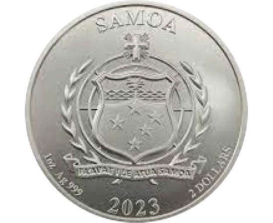 2 dollár Címer   Ag 999 311 g Szamoa 2023