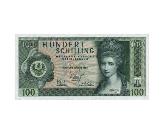 100 schilling, , 0, 0, Ausztria, 1969